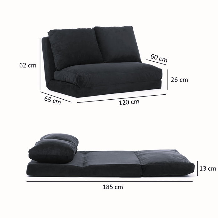 Atelier Del Sofa Taida - Patchwork Sofá cama de 2 plazas Multicolor
